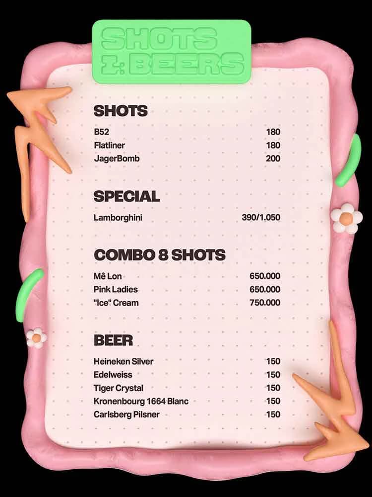 LOLLA menu page