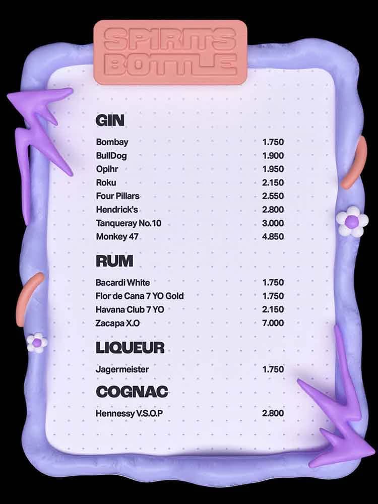LOLLA menu page