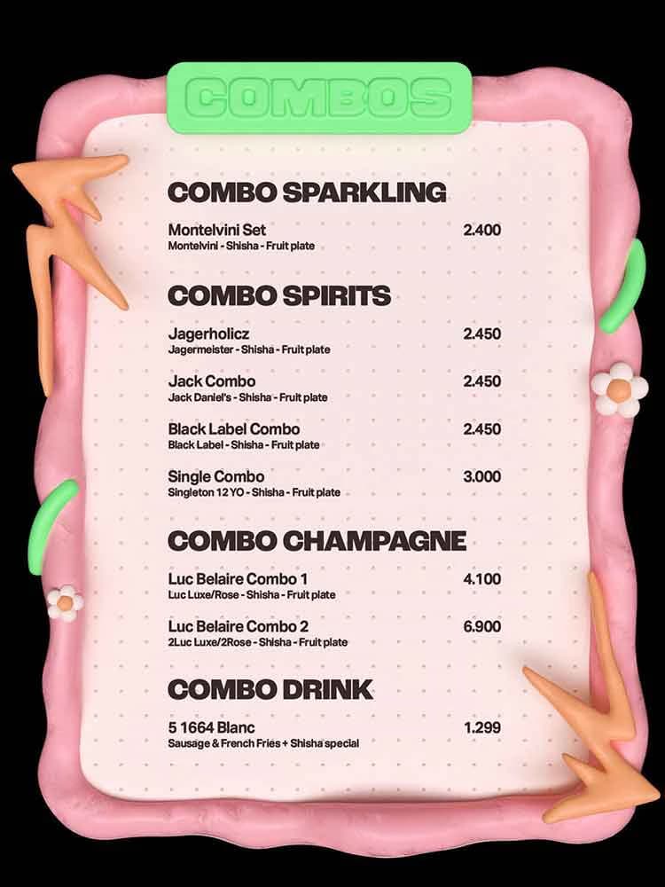 LOLLA menu page
