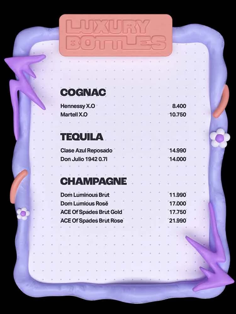 LOLLA menu page