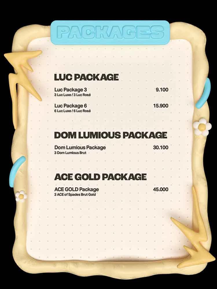 LOLLA menu page